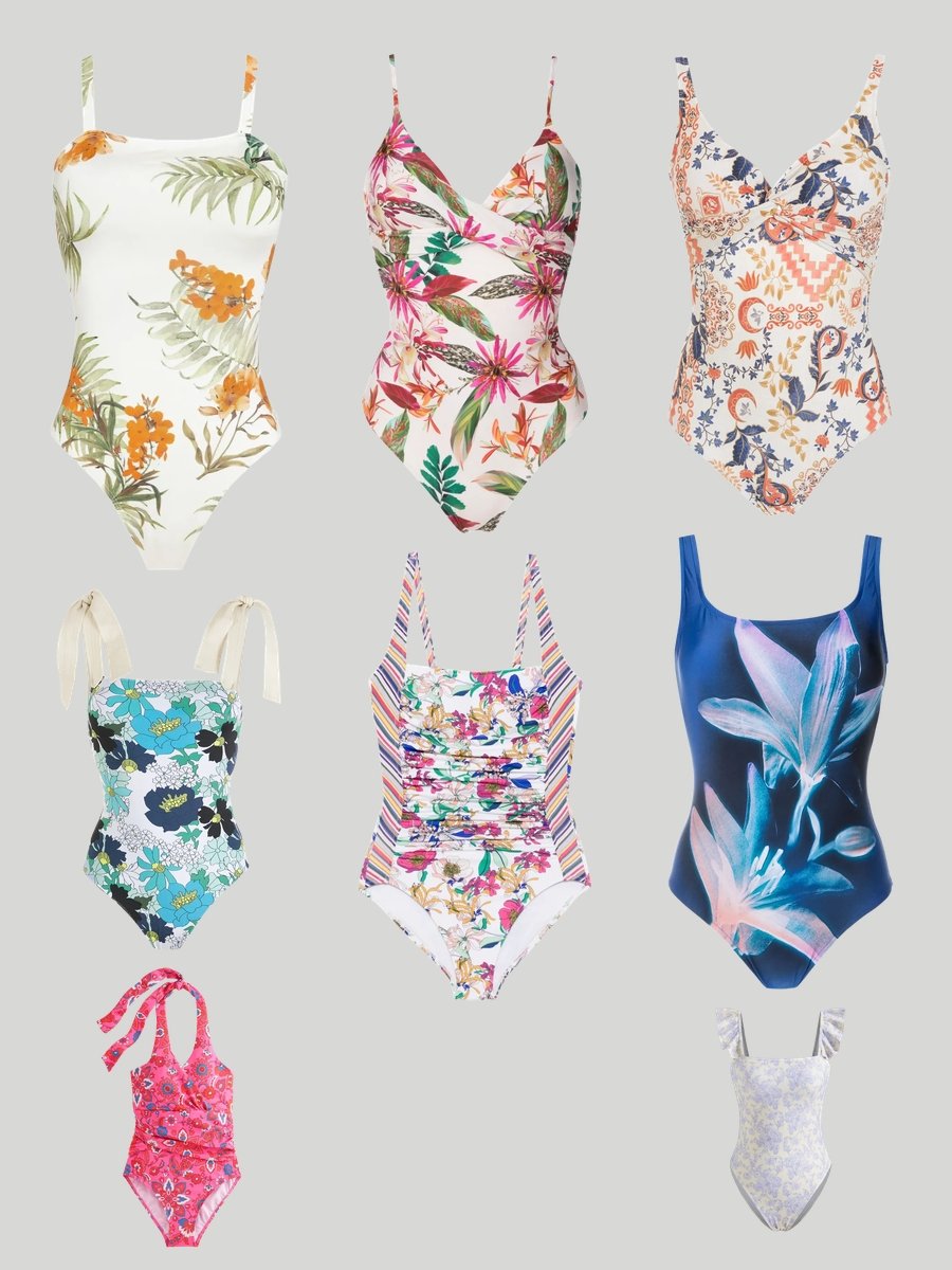 Old Lady Swimsuit Reimagined: Floral Dive