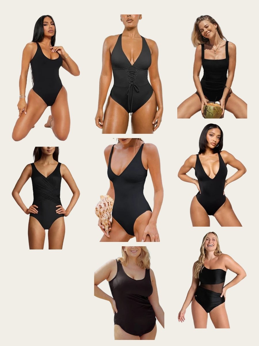 Dive Into Summer: Black Sleek Shaper Swimsuit Magic