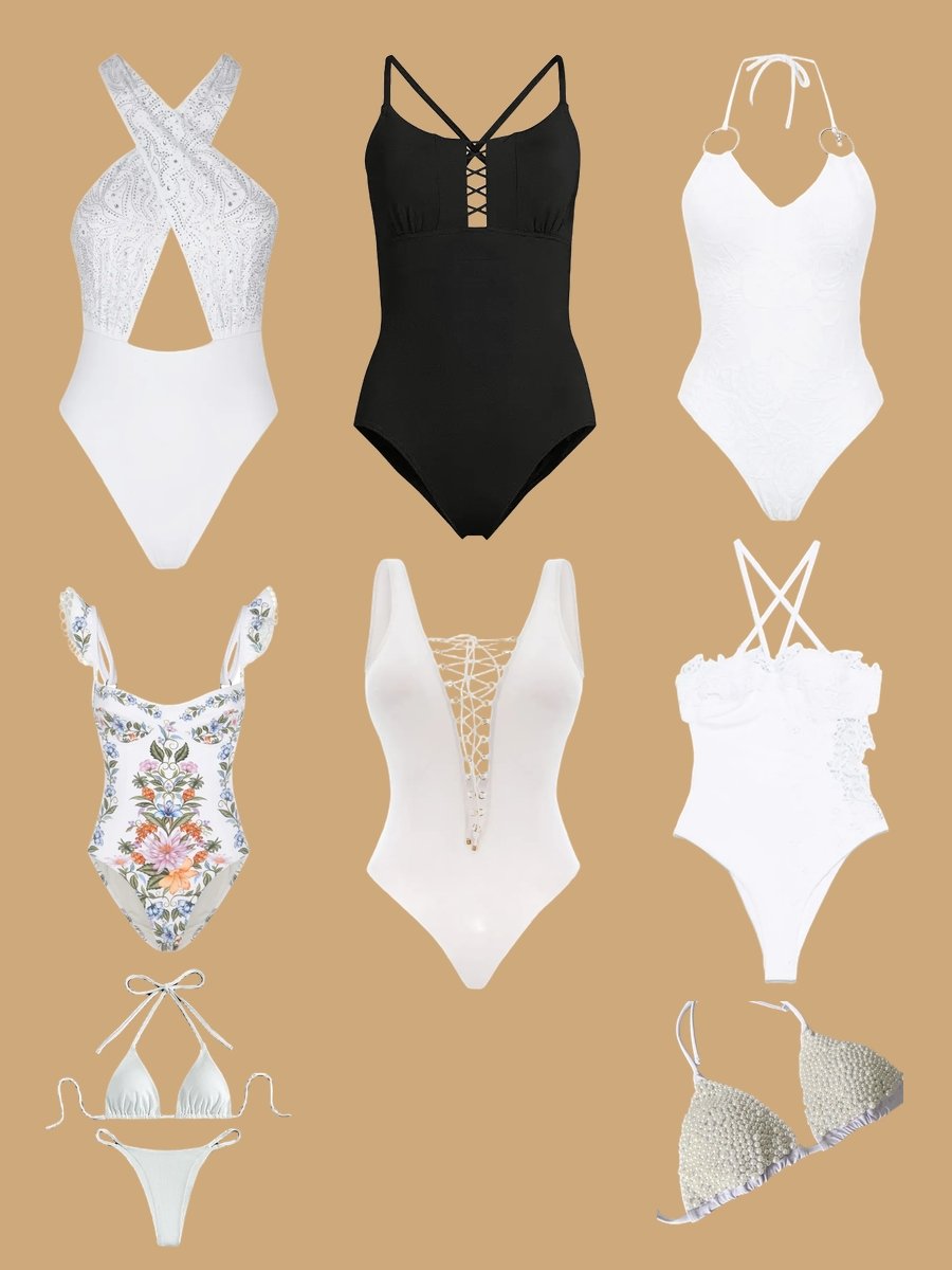 White Bride Swimsuit: Dive into Bridal Elegance