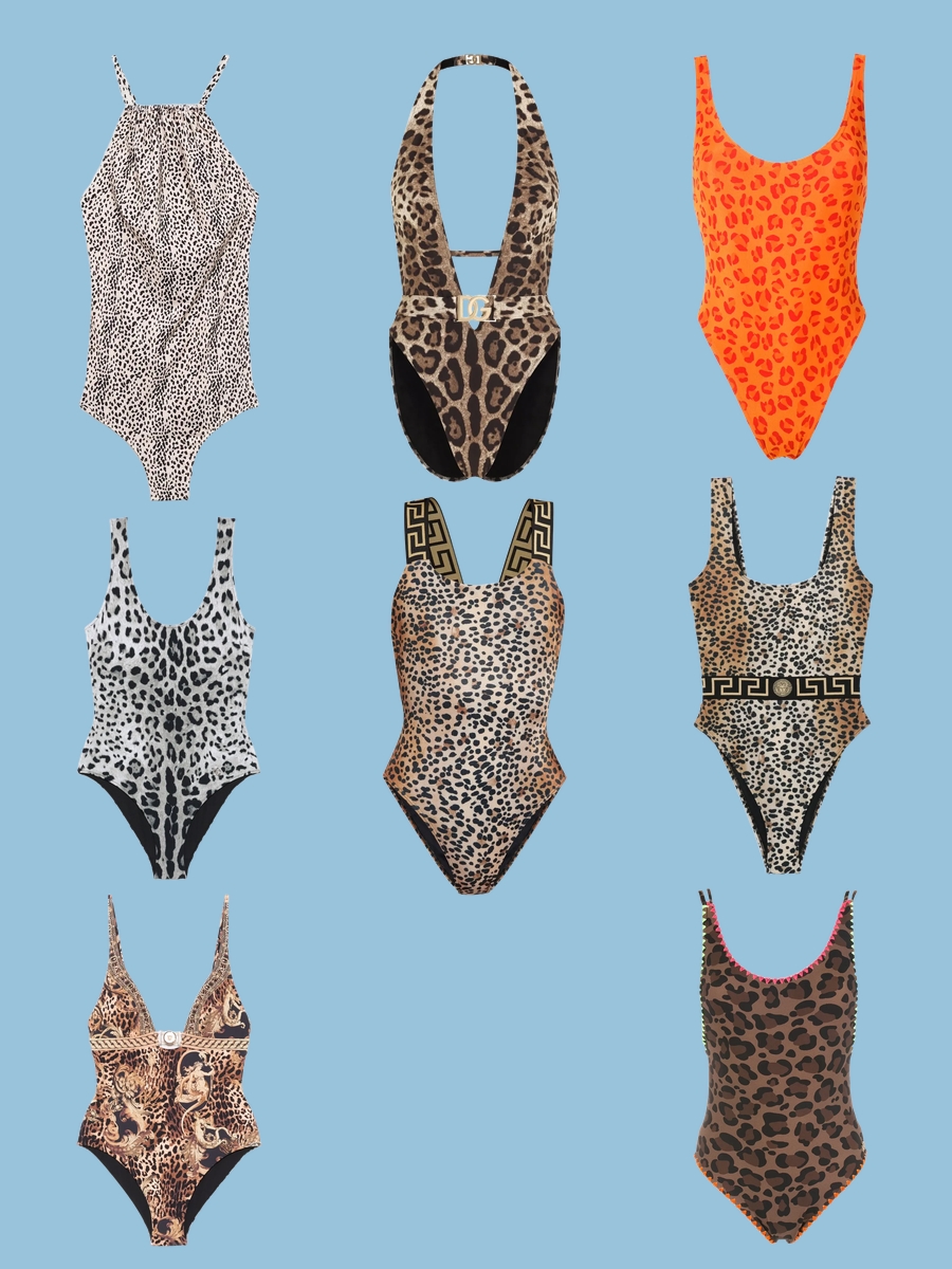 Dive in Style: Animal Print Swimsuit One Piece Spectacle