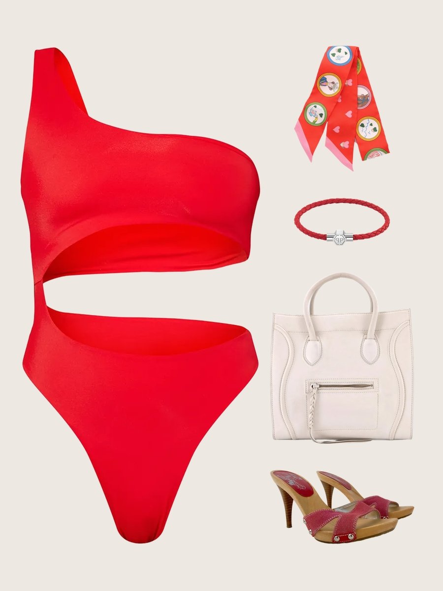 Girls in Swimsuits: Red Hot Beach Style!