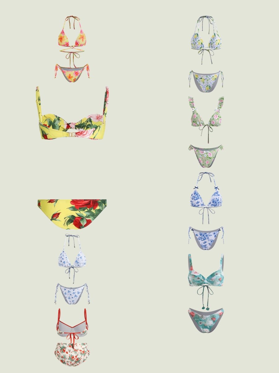 Bathing Suit Swimsuit: Dive into Floral Fun!