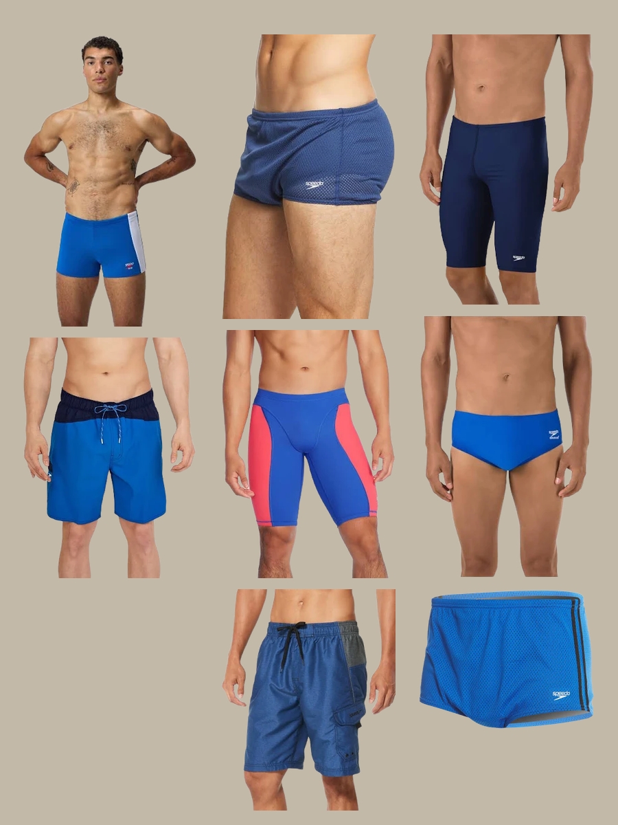 Dare to Bare in a Blue Men's Speedo Swimsuit