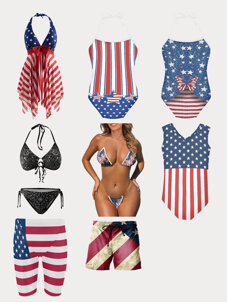 Dive Into Style: American Flag One Piece Swimsuit Vibes