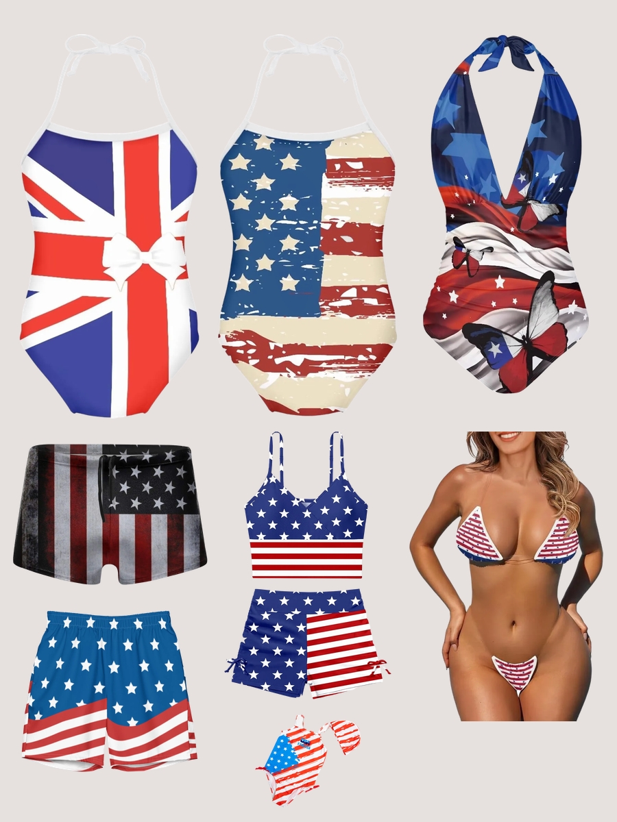Swimsuit USA Flag: Dive into Patriotic Style!