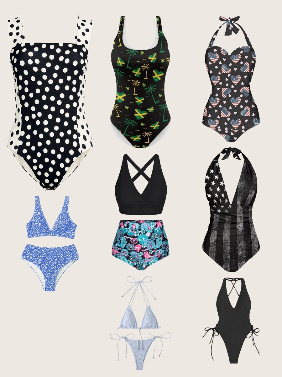 Splashy Trends: Swimsuit Tops High Neck Dive In!