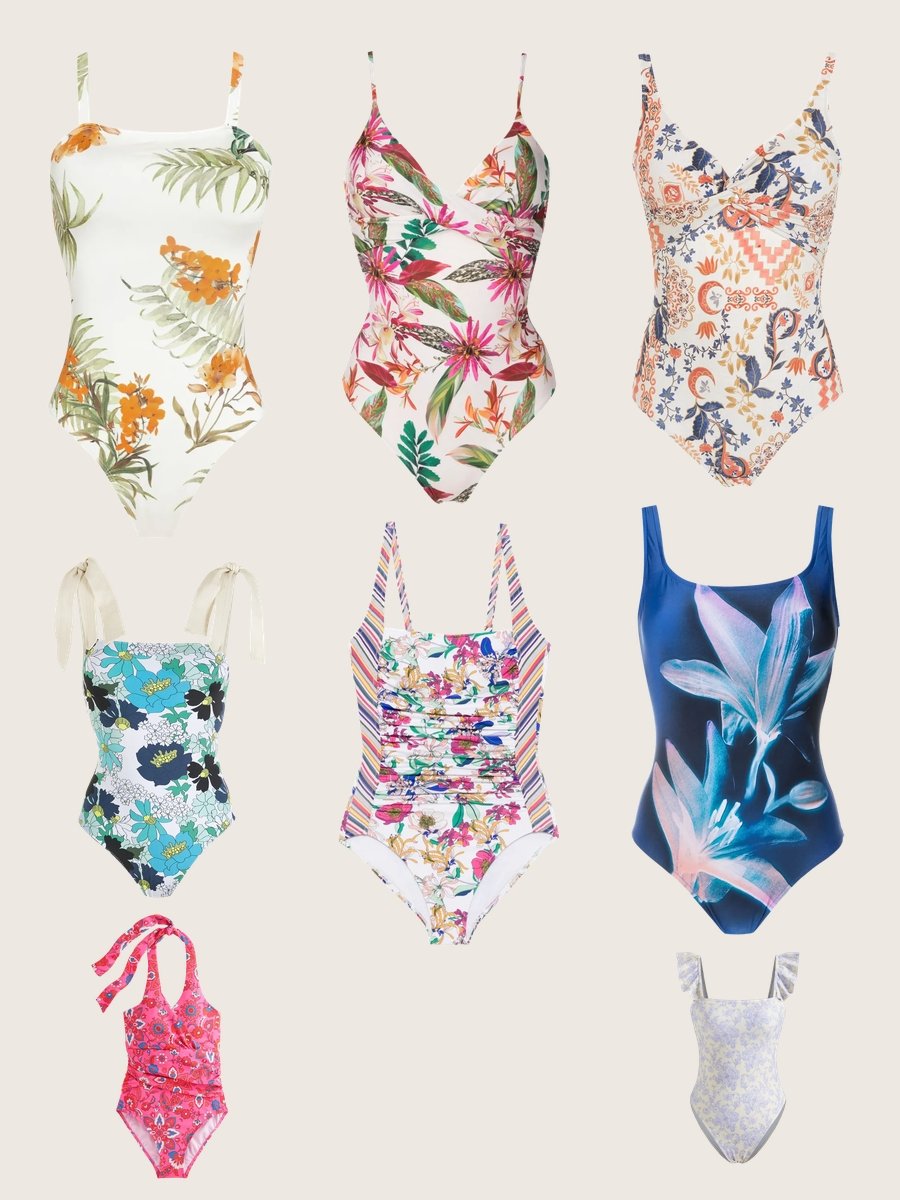 One Piece Bikini Swimsuit: Dive into Floral Bliss!