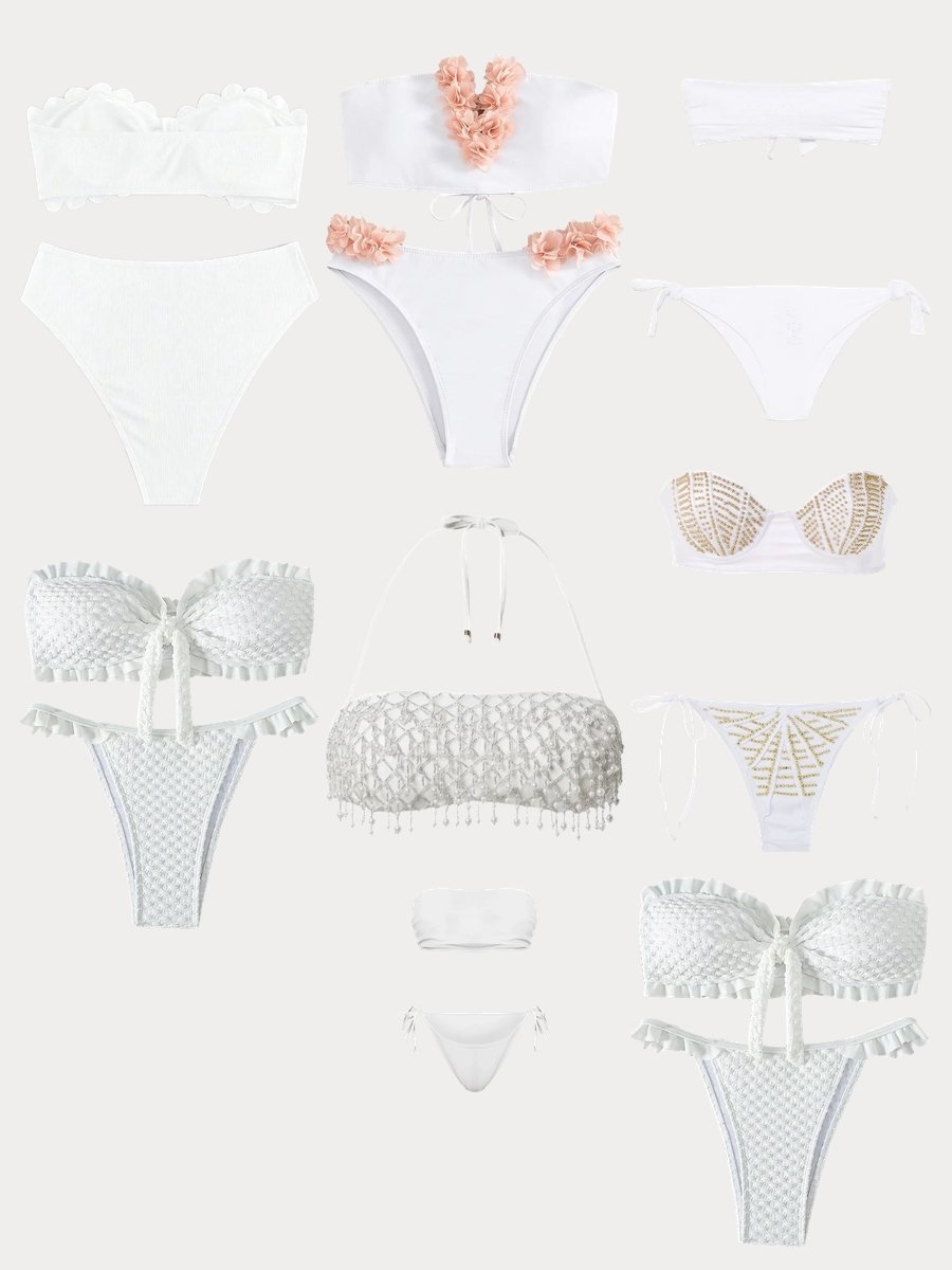White 2 Piece Swimsuit: Make Waves in Style!