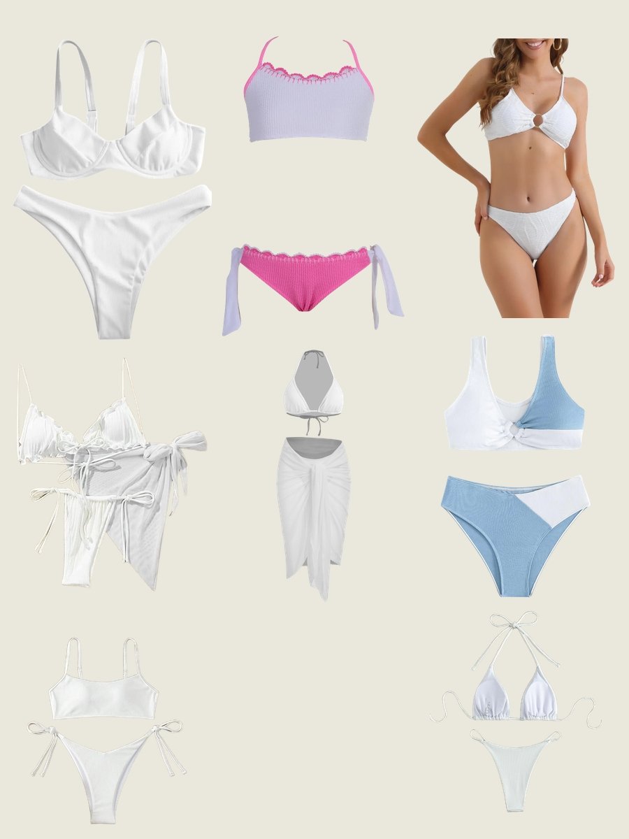 White Two Piece Swimsuits: Dive into Style!