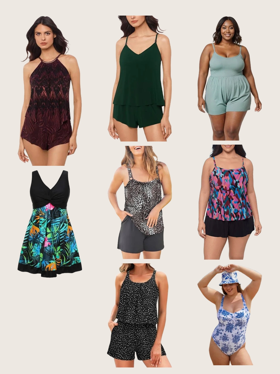 Rock the Beach: Plus Size Romper Swimsuit Magic