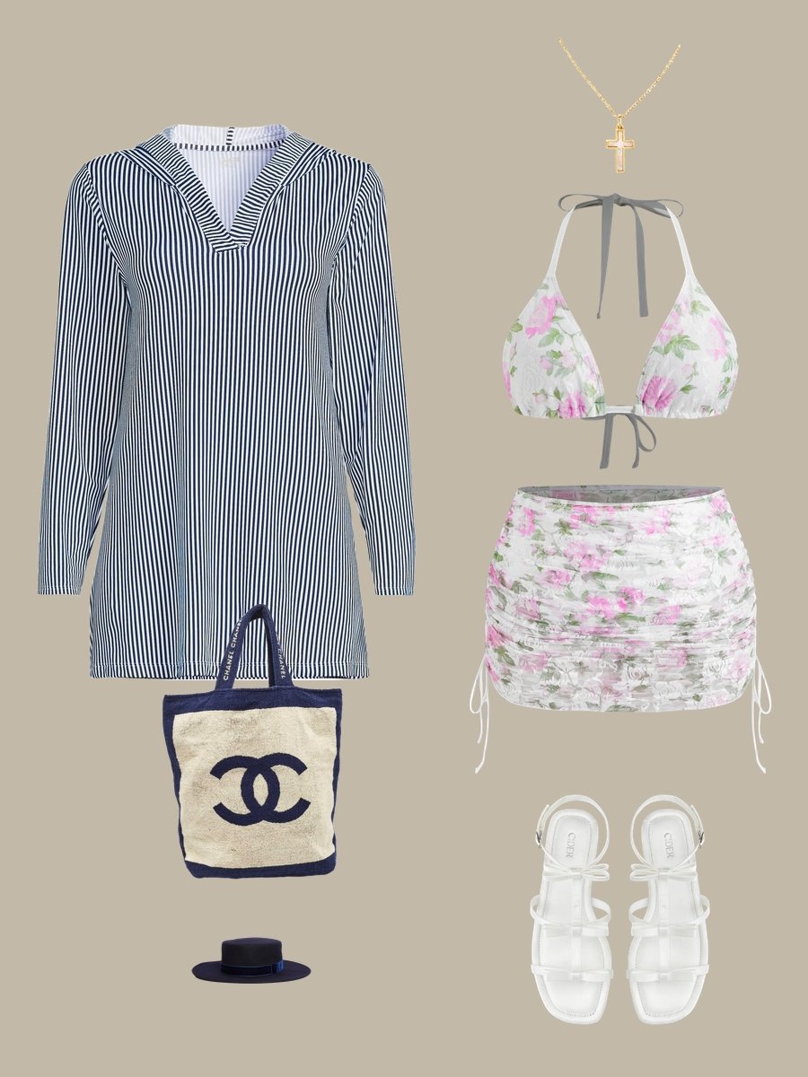 2-Piece Swimsuit with Skirt: Beach Chic Unlocked