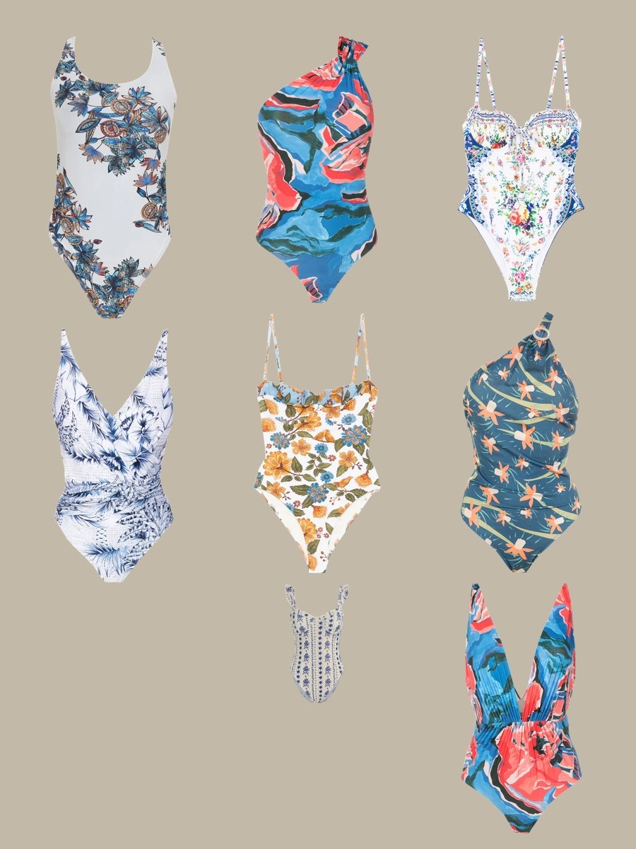 Danica Patrick in a Swimsuit: A Floral Blue Delight