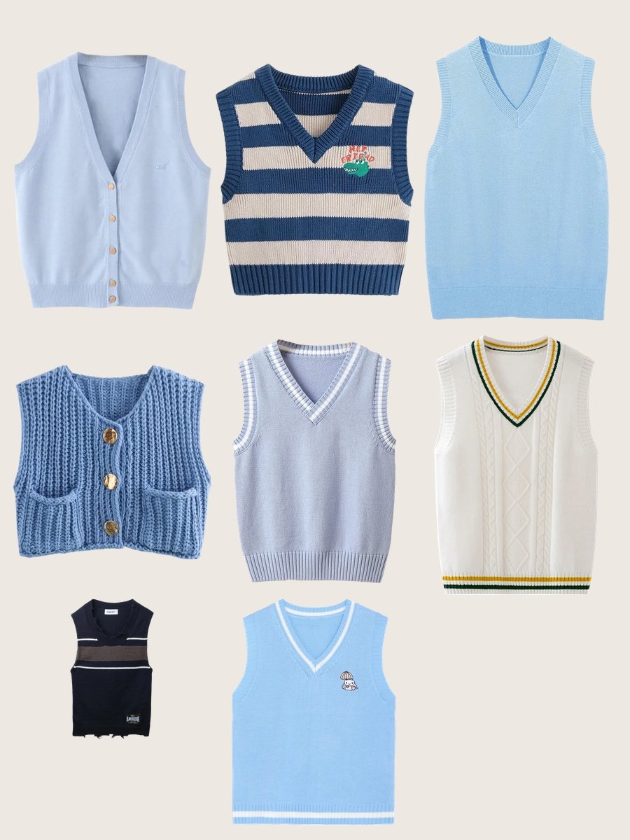 Sweater Vest Blue: Your Stylish Winter Savior!