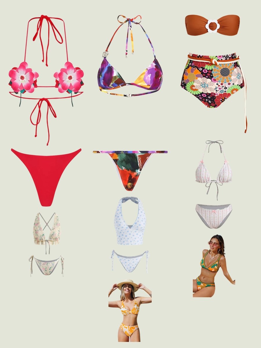 Eva Longoria Bikini: Floral Flair for the Fearless