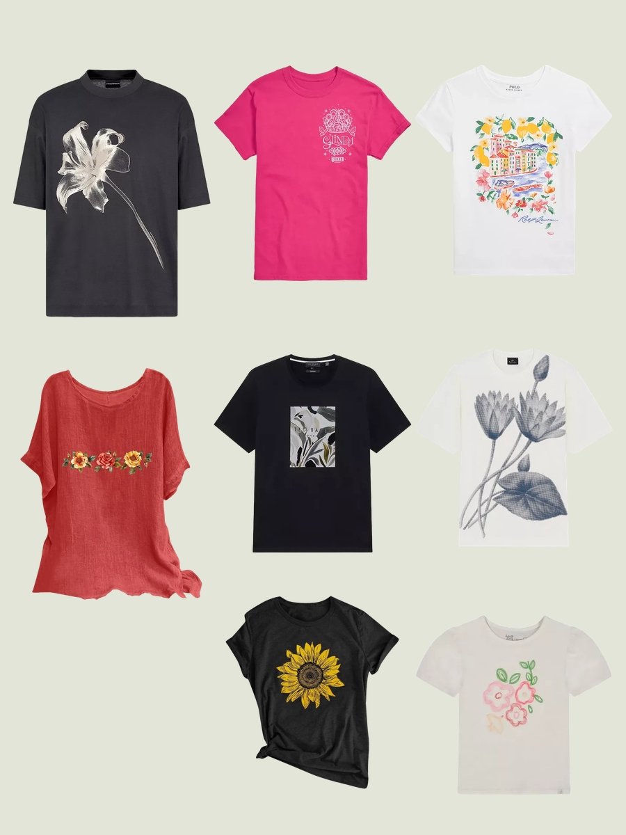 Women's Graphic Tees: Style with a Floral Twist