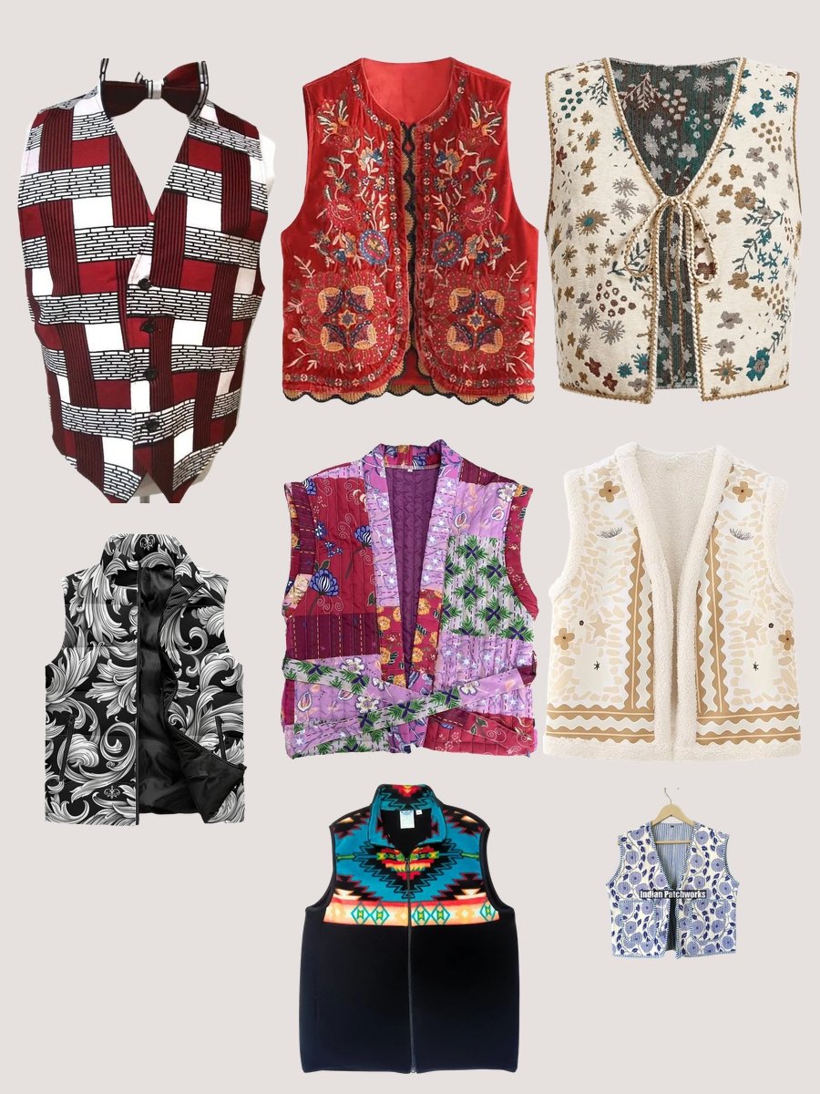 Vintage Vest Womens: Floral Flair with a Twist
