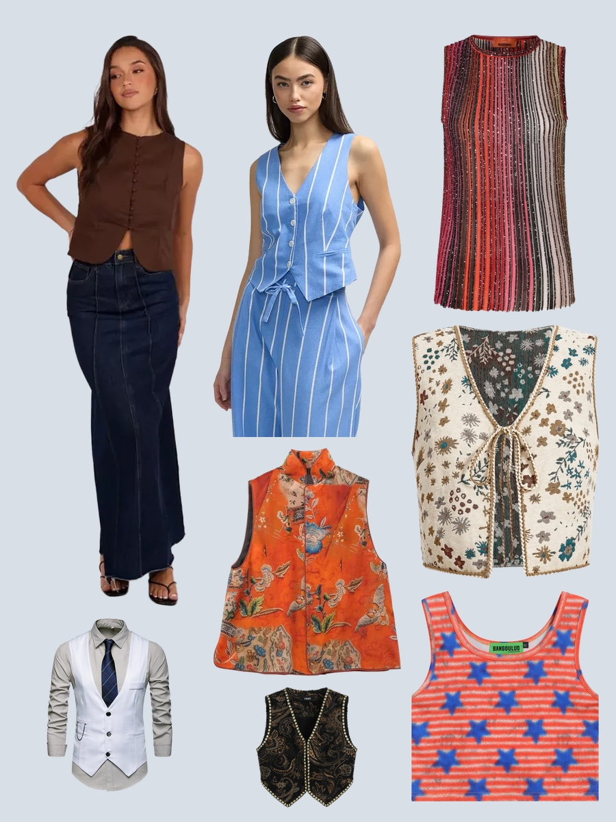 Womens Dress Vest Tops: Style Your Sleeveless Floral Vest