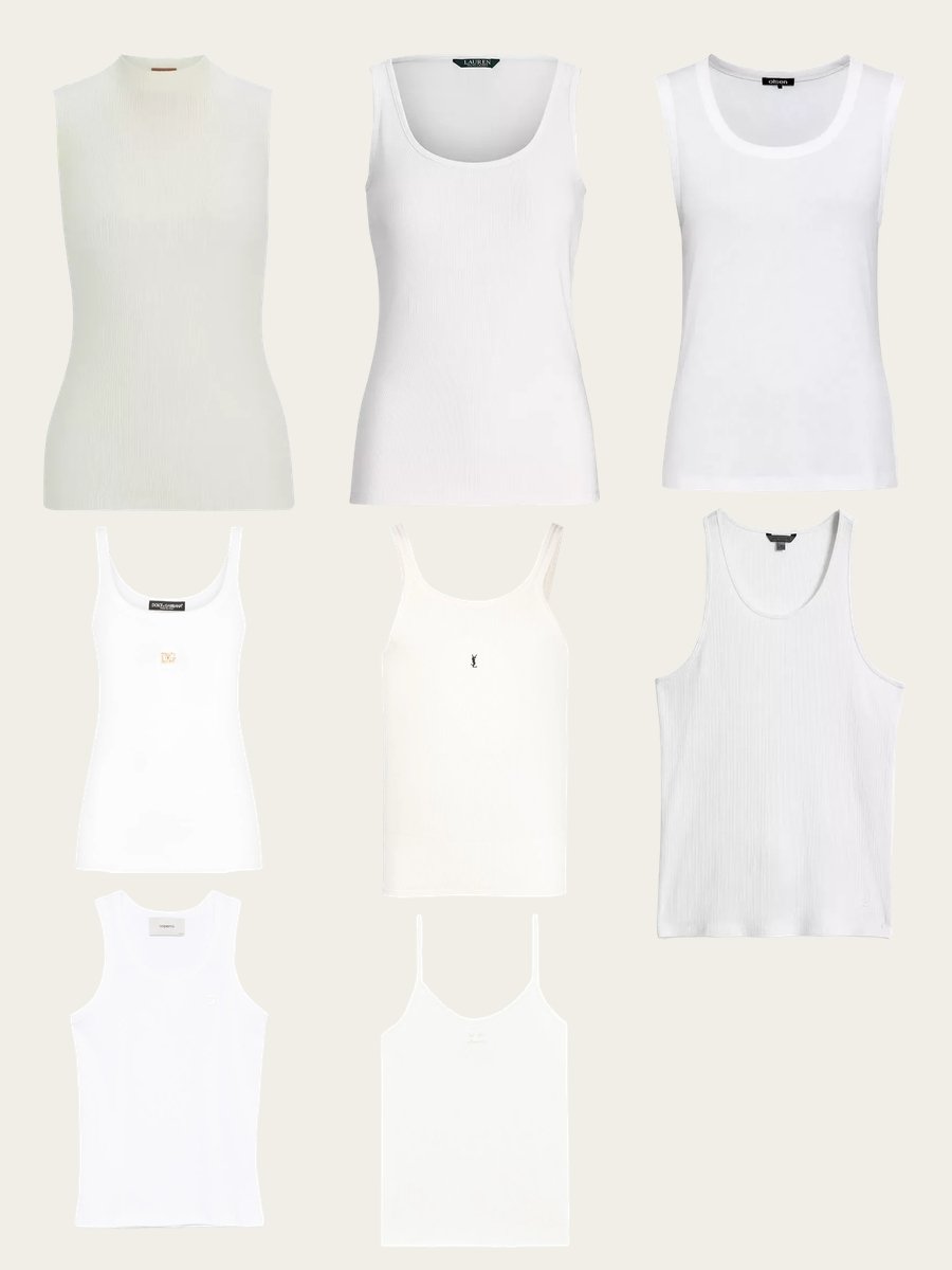 White Ribbed Tank Top: This Season's Must-Have!