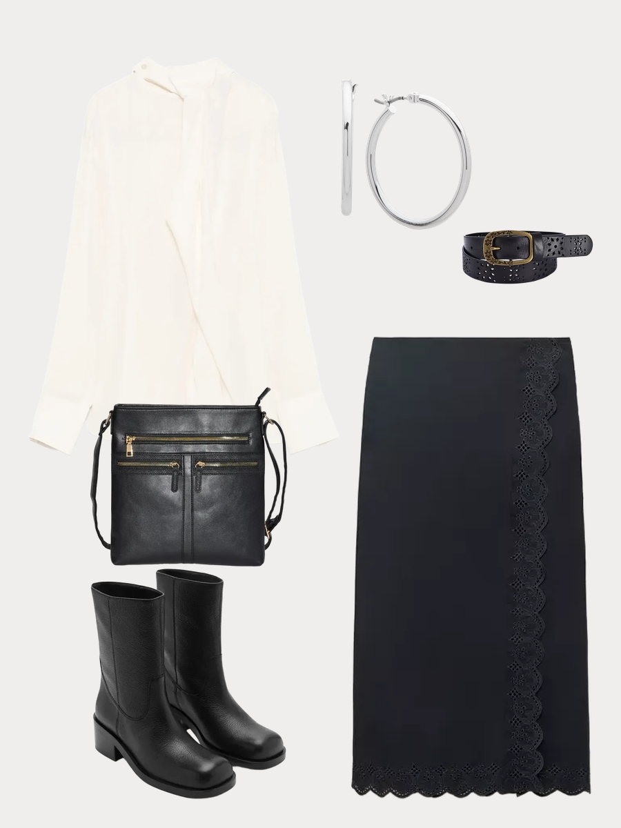 Effortless Glam: What to Wear with Black Skirt