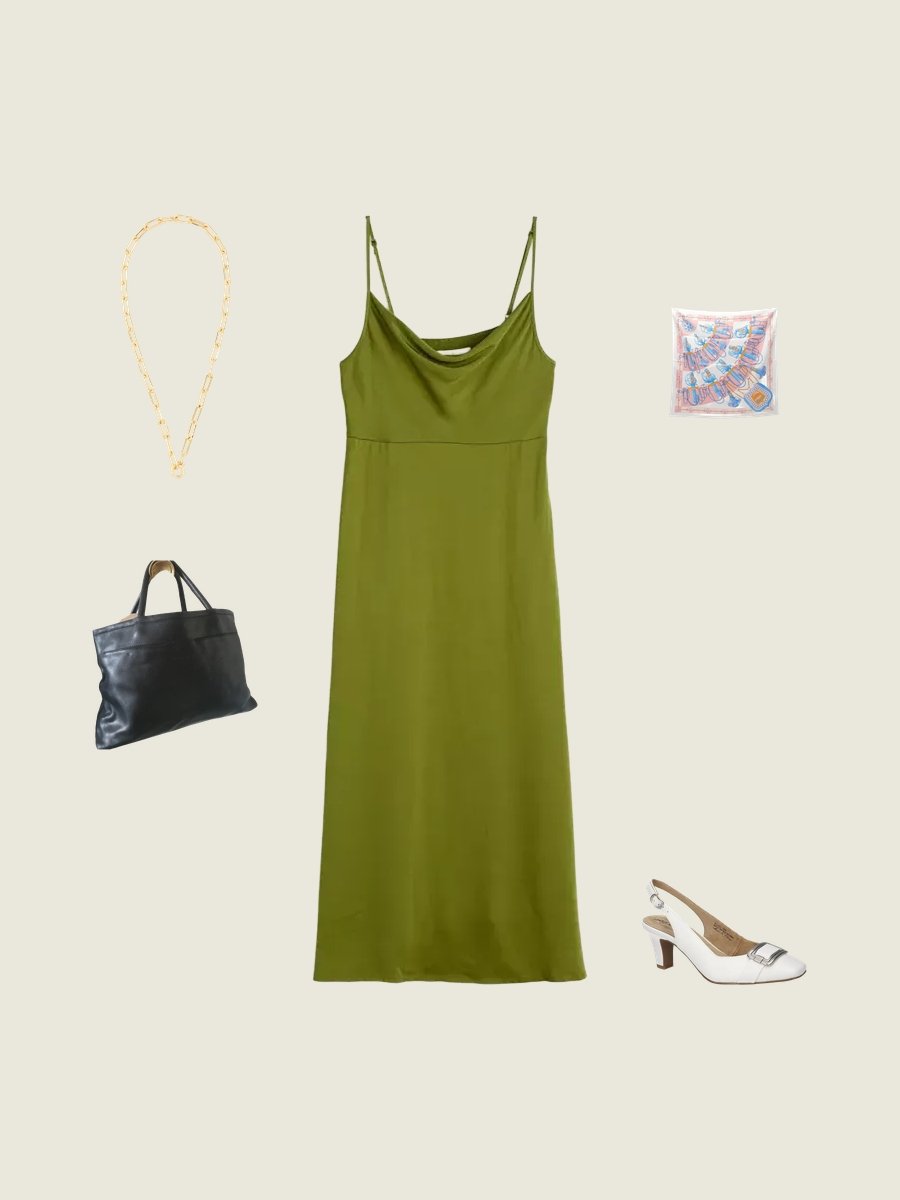 What Color Shoes to Pair With a Green Dress?