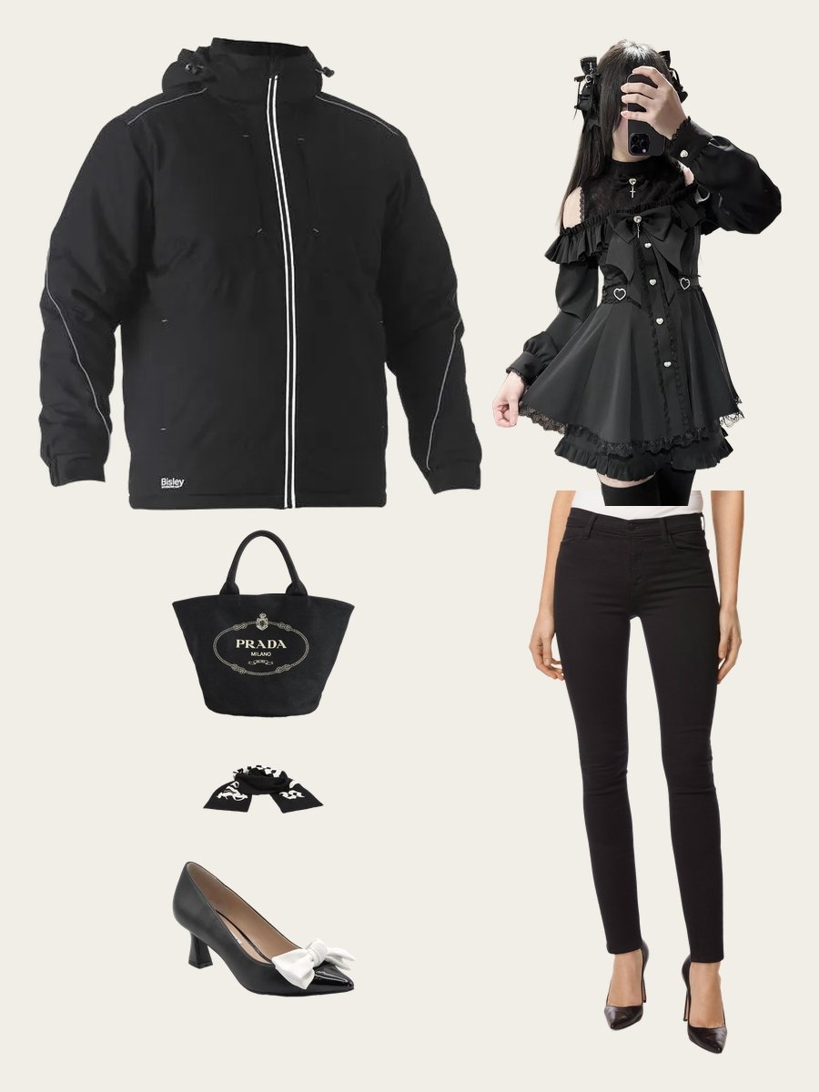Jirai Kei Fashion: Rock the Bold Black Ensemble