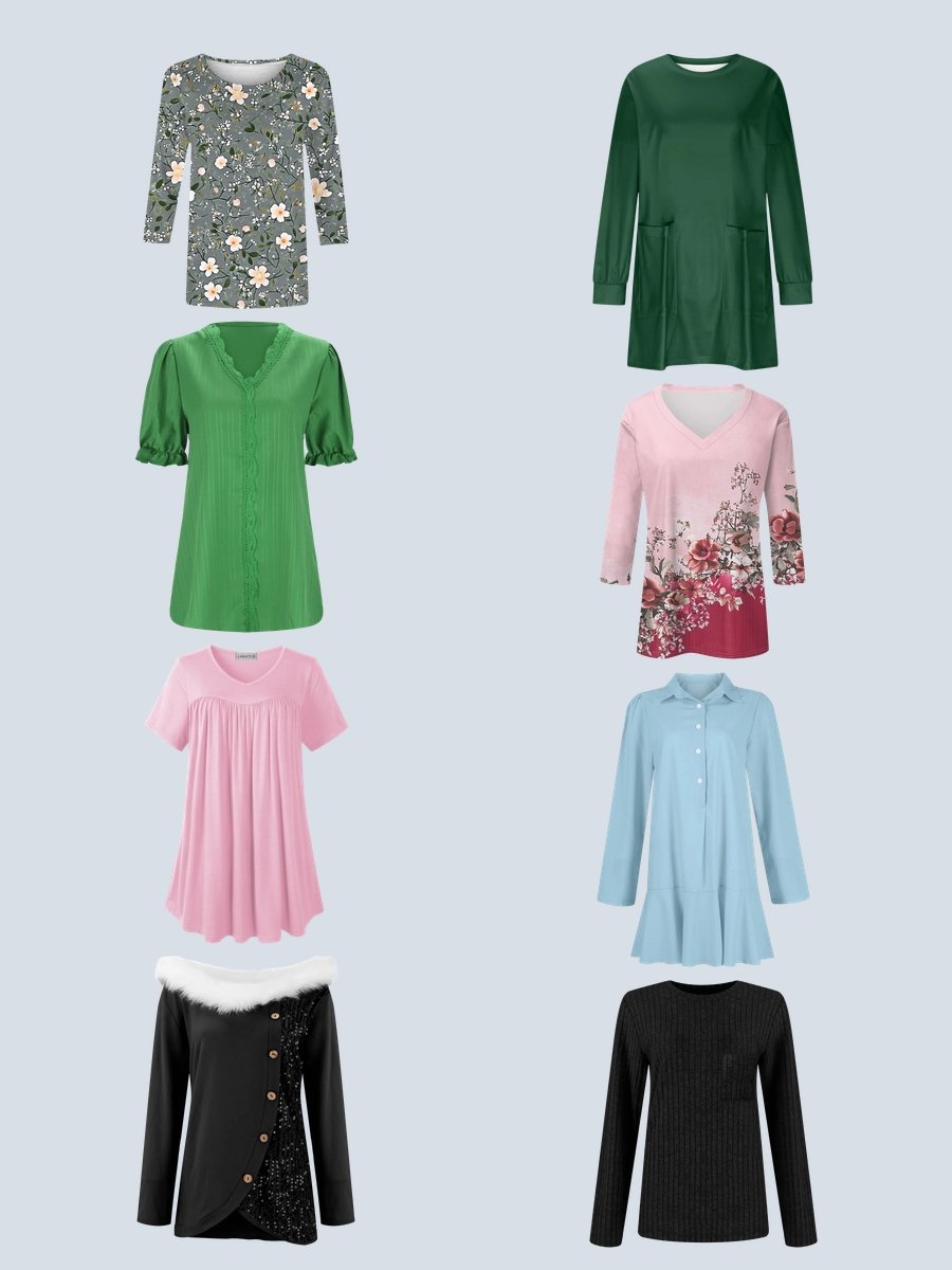 Stunning in Emerald Green and Black Lace Tunics