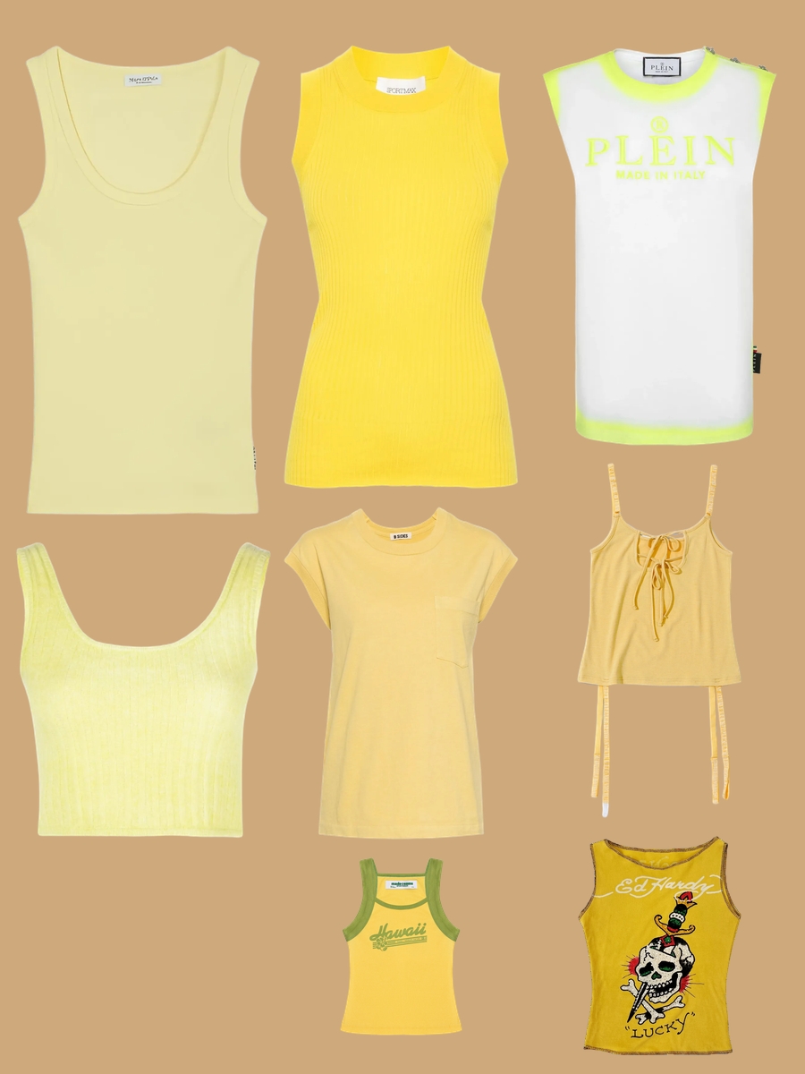 Rock A Yellow Tank Top Like An Icon