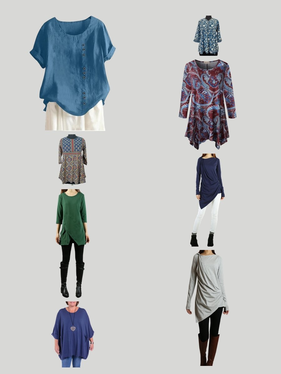 Chic in Comfort: Womens Cotton Tunics Unveiled