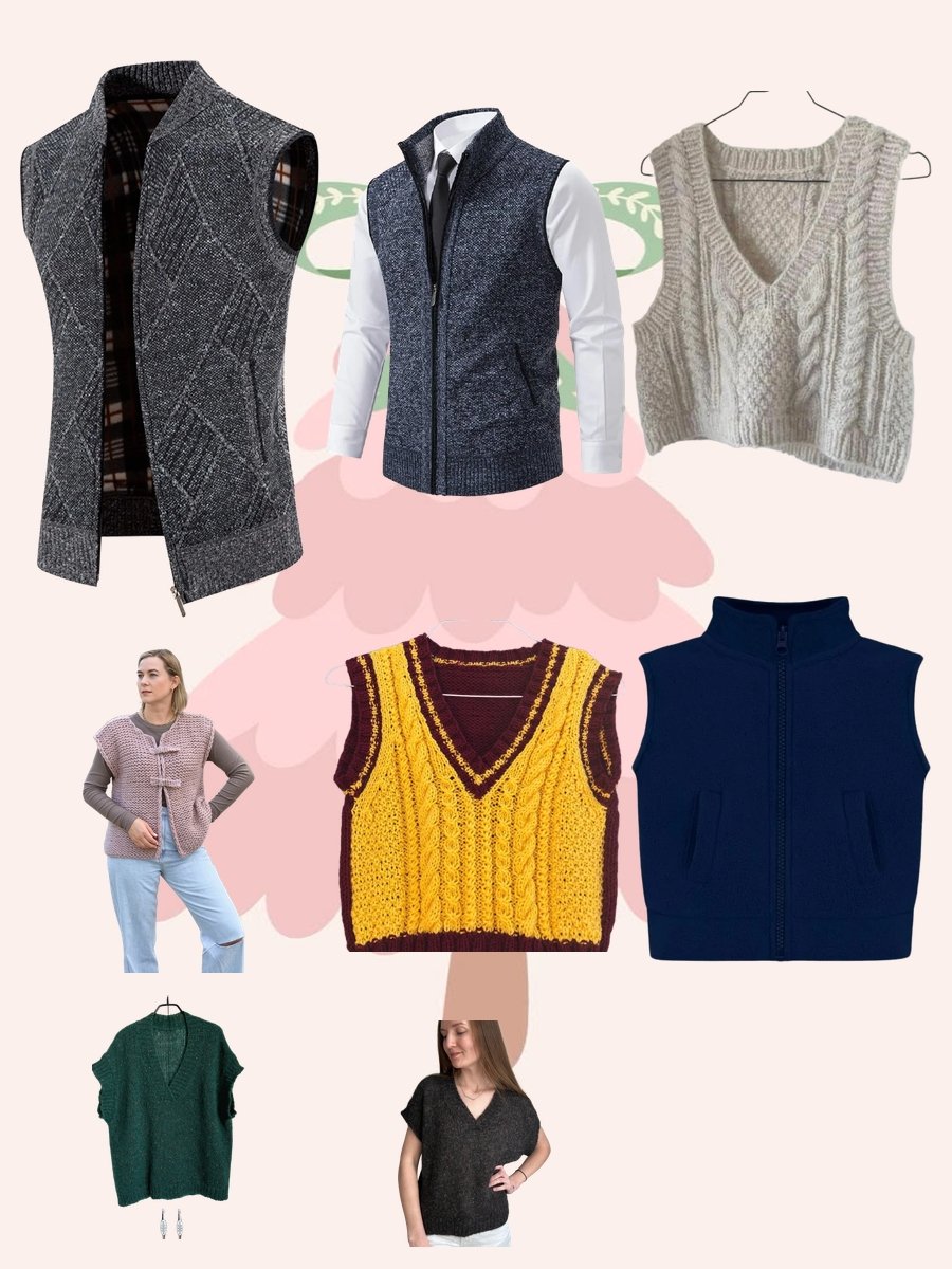 Vintage Christmas Vest Style: Retro Holiday Knit Magic!