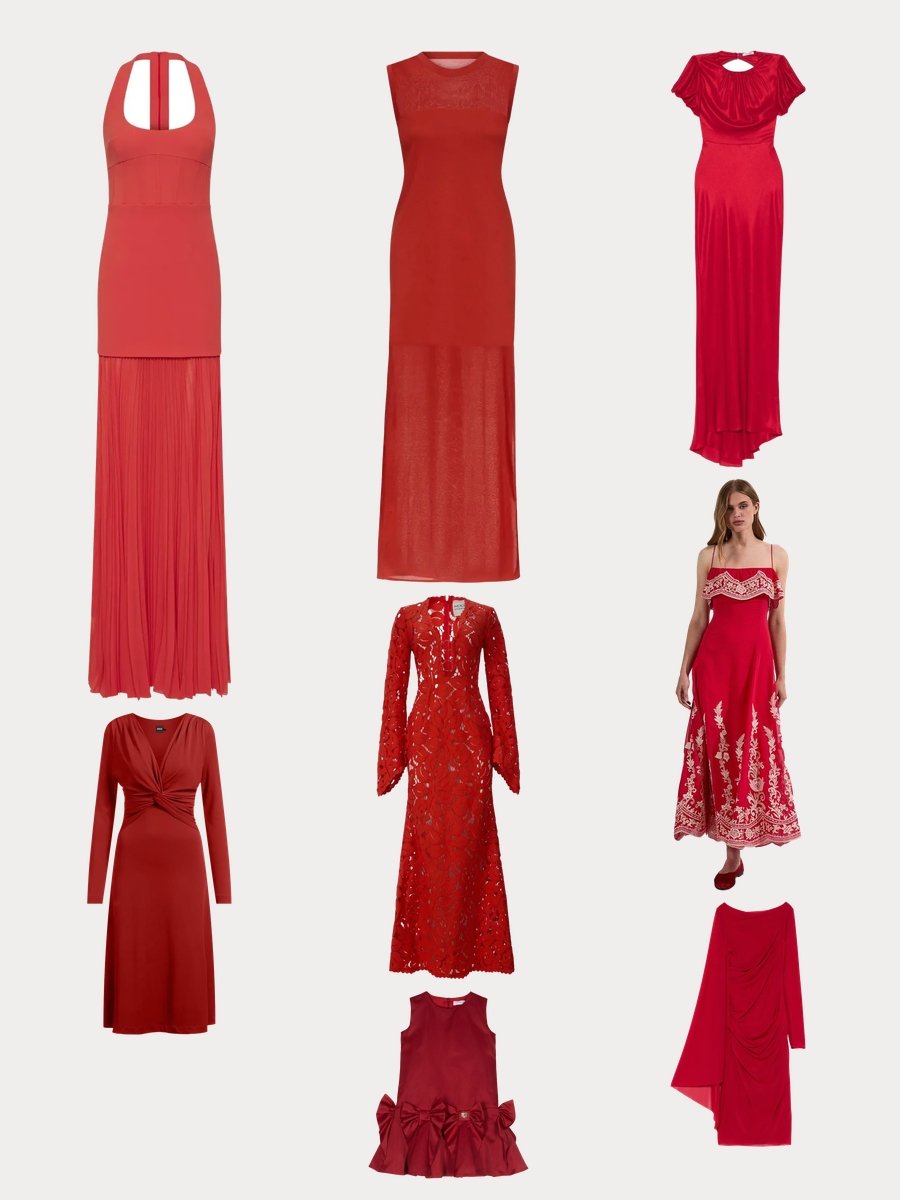 Vestidos de Fiestas: Charm in a Red Satin Delight