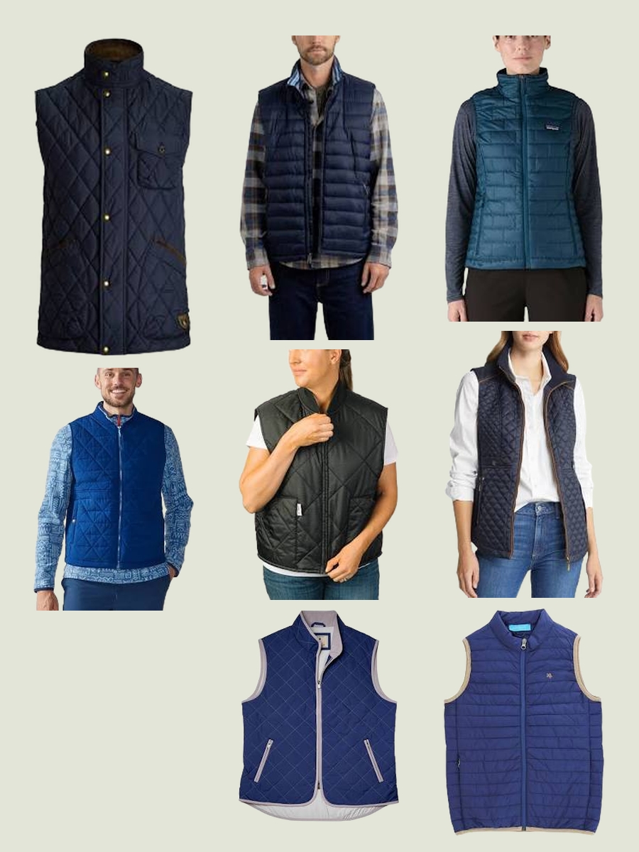 Unveil Style with a Navy Quilted Vest for Men!