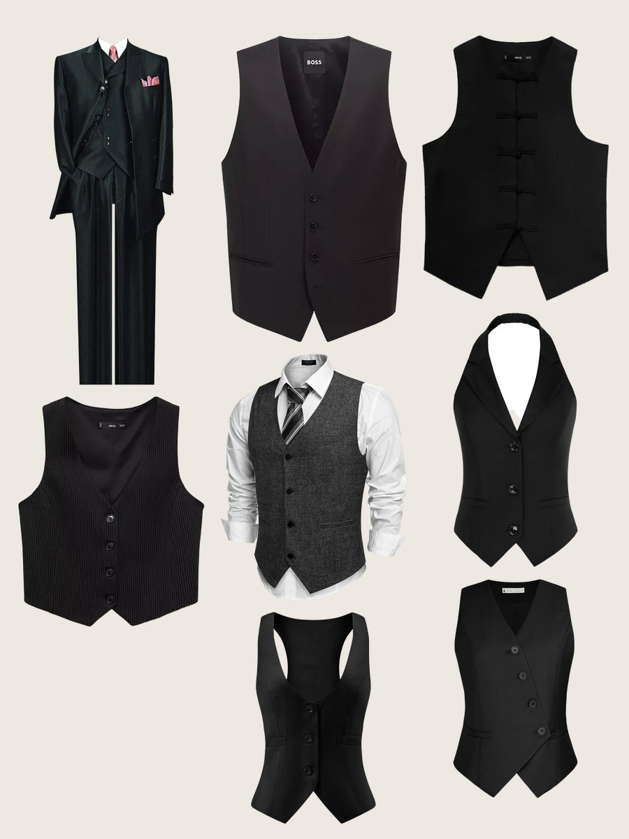 Suit Vests: The Black Tailored Charm
