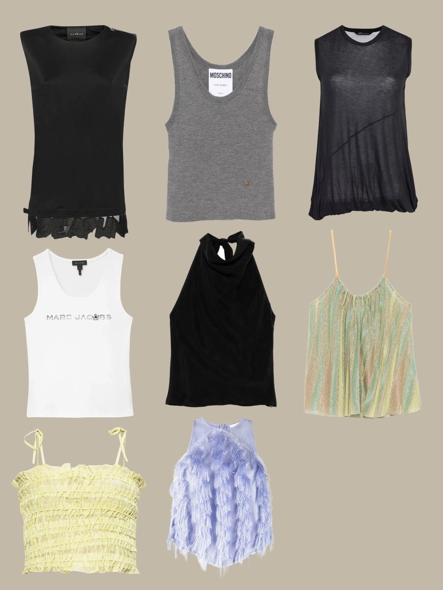 Dazzle in a Silver Metallic Tank Top: Your Go-To Shine