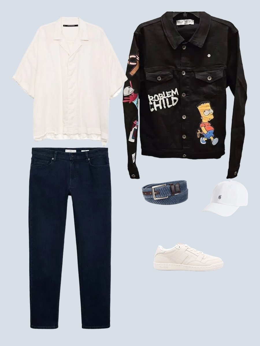 Simpsons See My Vest: Trendy Denim Delight