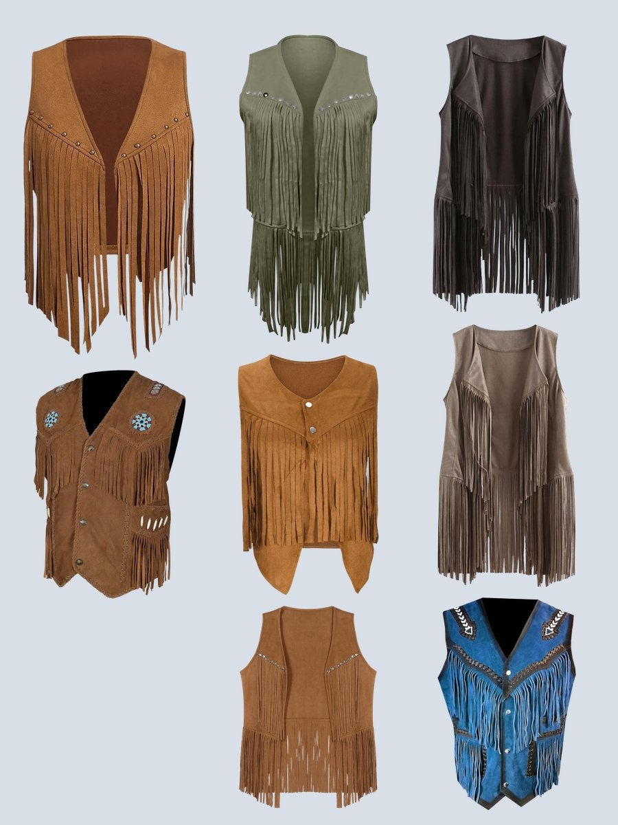 Rock Your Rodeo Look: Suede Fringe Mutton Bustin Vest