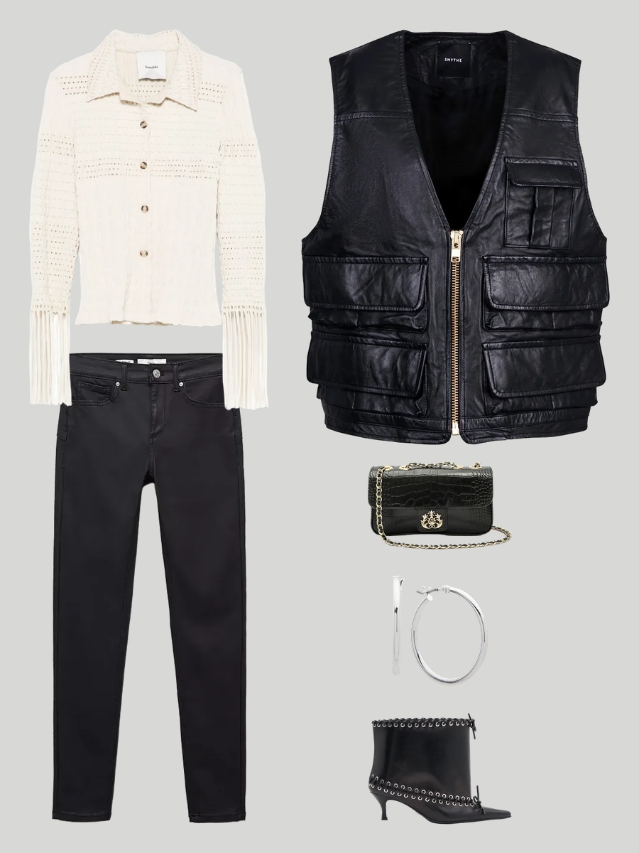 Effortlessly Chic: The Shirt and Vest Combo You Need!