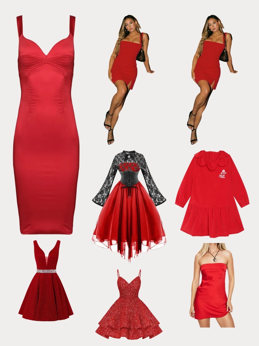 Vestidos Cortos de Fiesta: Rocking the Red Satin