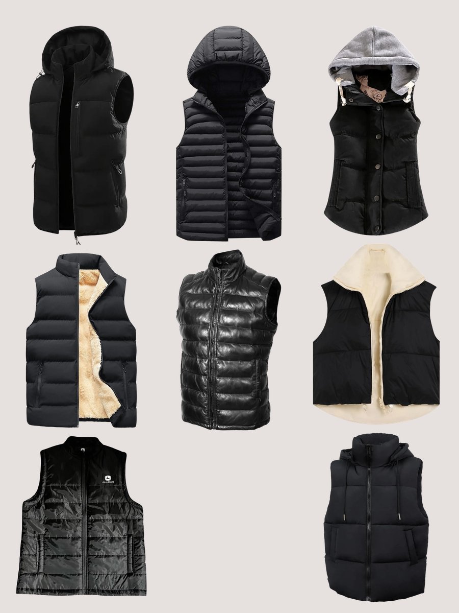 Vest Men: Elevate Your Style with the Black Puffer