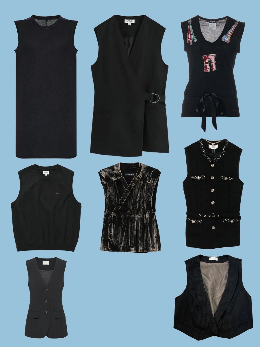 Vest Women: Rock the Sleeveless Black Knit Trend!