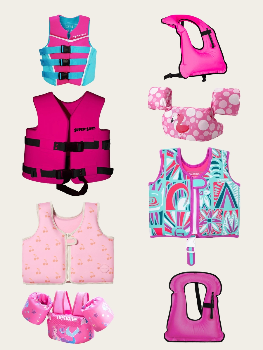Bright Pink Swim Vest for Toddlers: Fun & Flair!