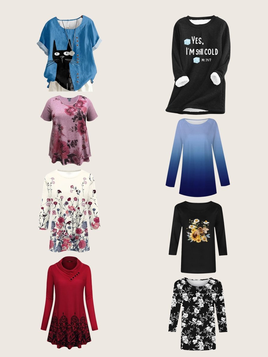 Tunic Tops for Older Ladies: Chic Floral Edition