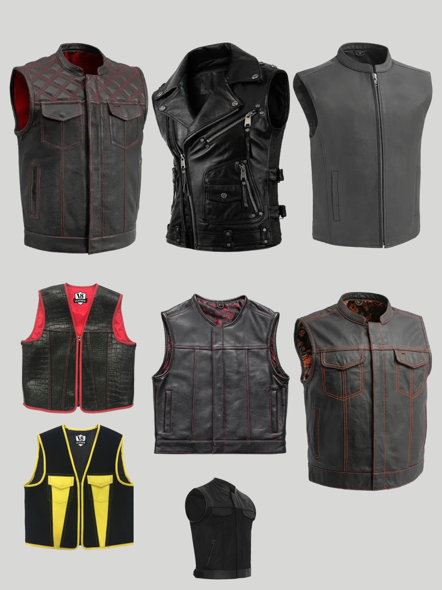 Men's Big and Tall Leather Motorcycle Vests: Style Up!