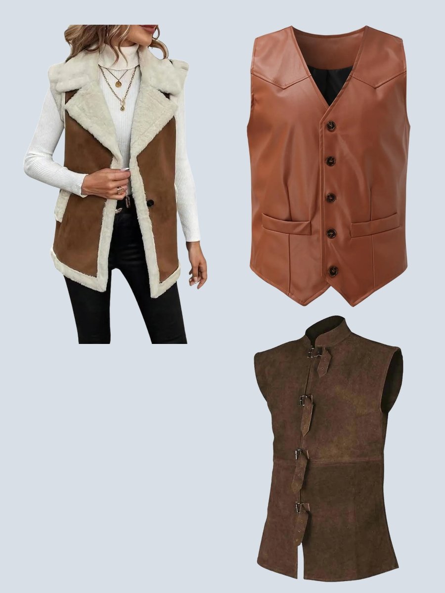 Elevate Your Look with a Men's Brown Leather Vest