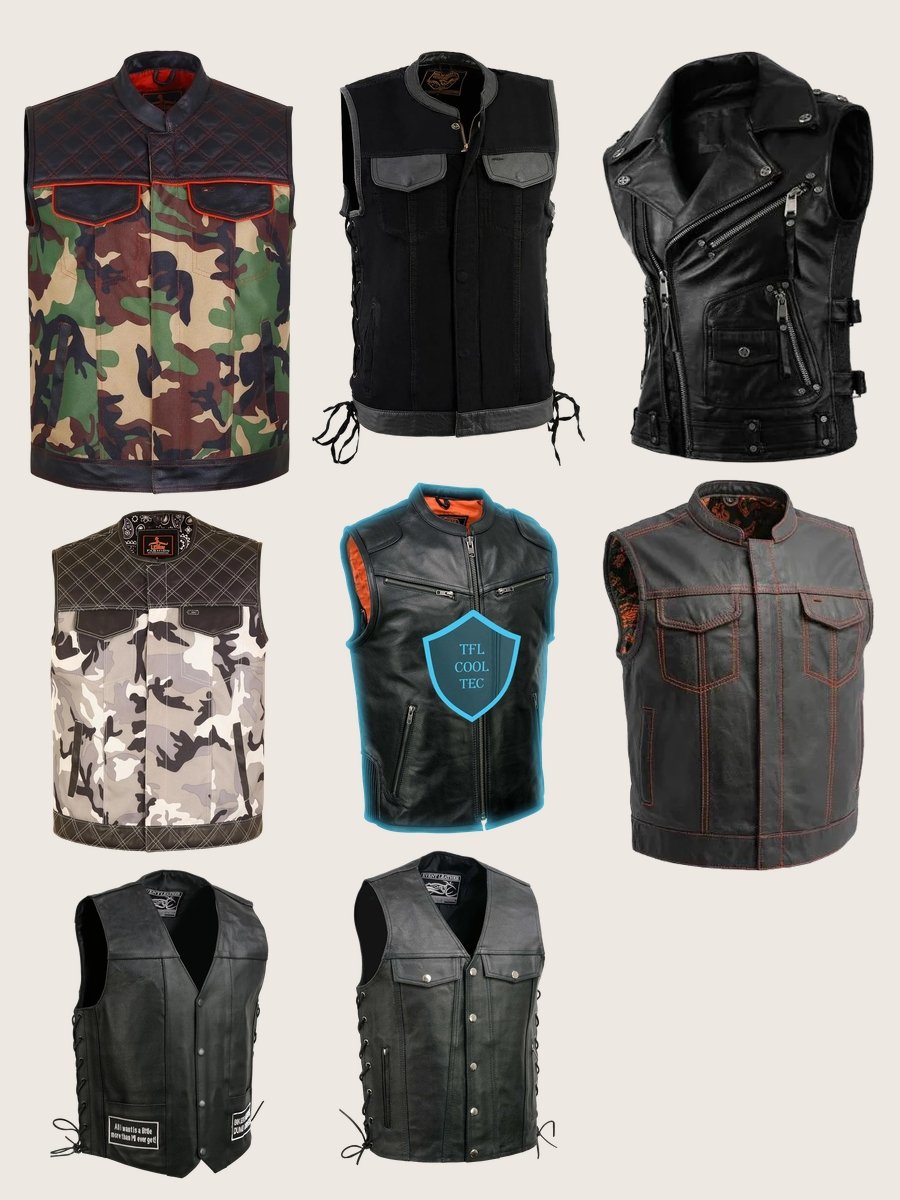 Ride in Style: The Ultimate Men's Leather Riding Vest!