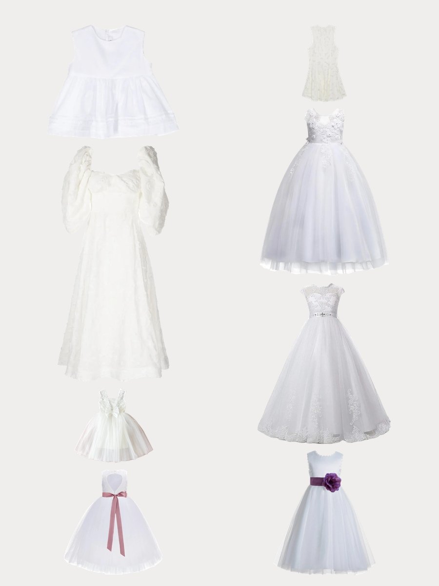 Vestido de Primera Comunión: Elegant White Lace Options