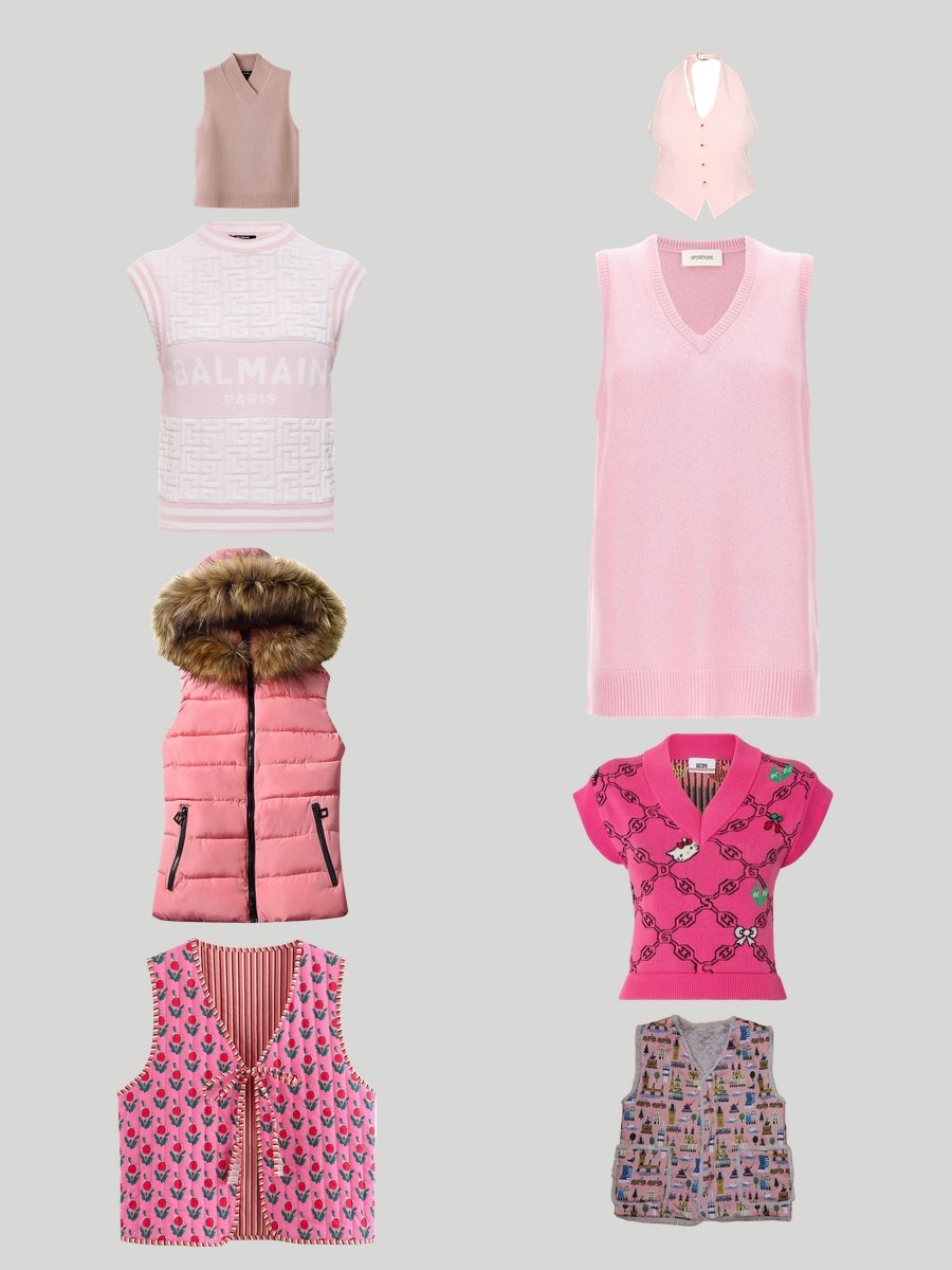 Pink Vest Wonders: Fashion Magic in a Quilted Vest