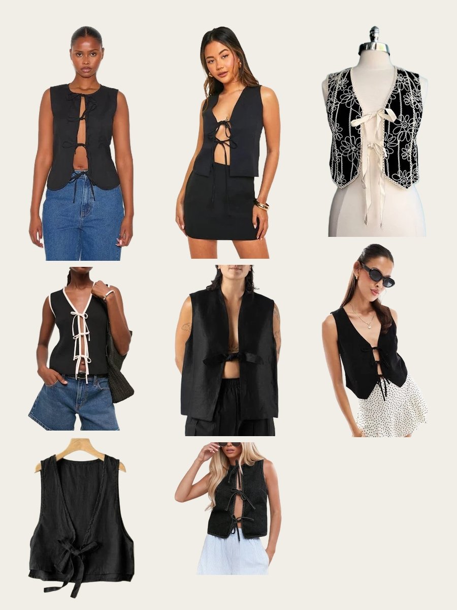 Transform Your Look with a Black Tie Front Vest