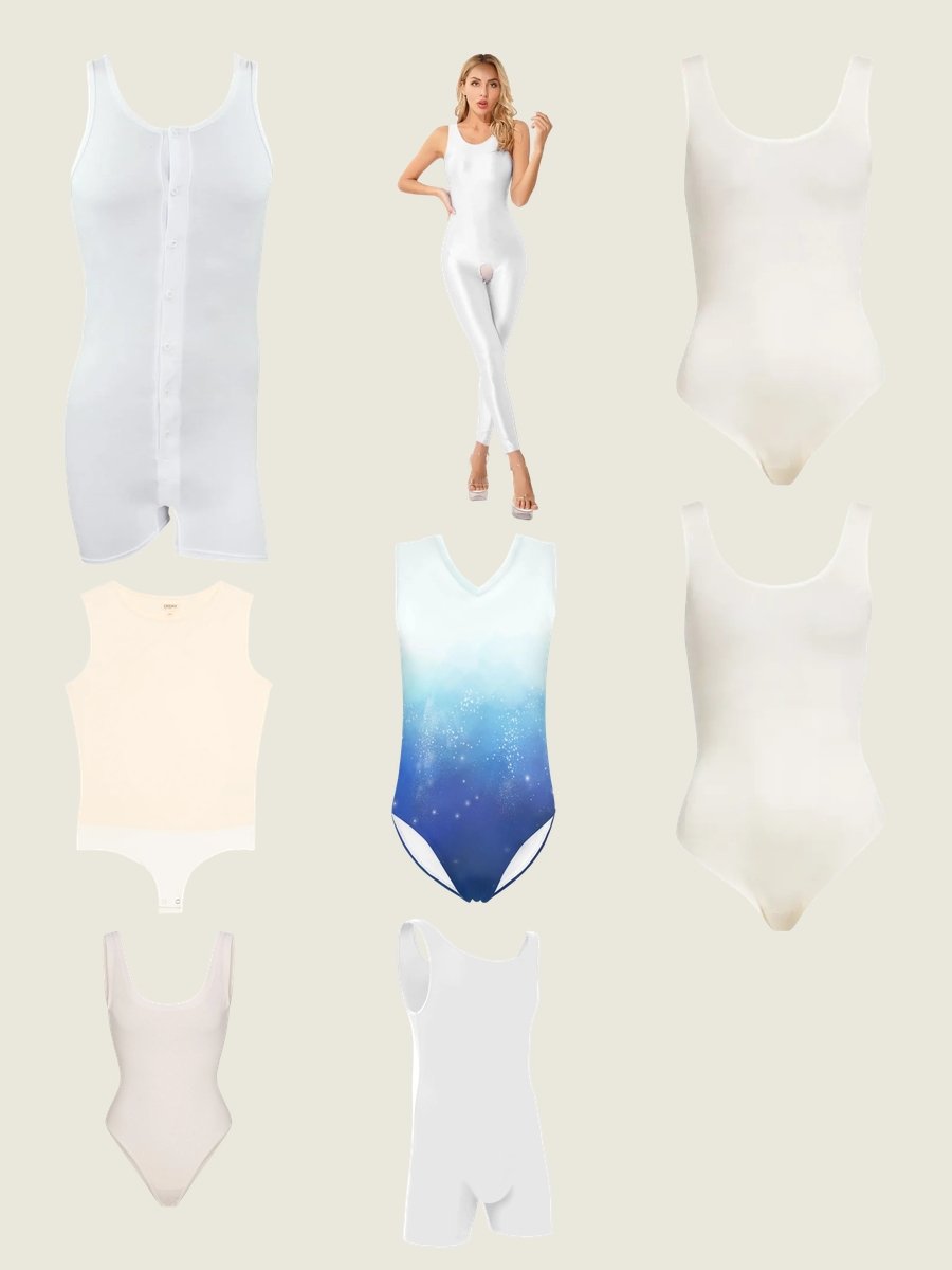 Effortless Chic: The White Ribbed Tank Top Bodysuit