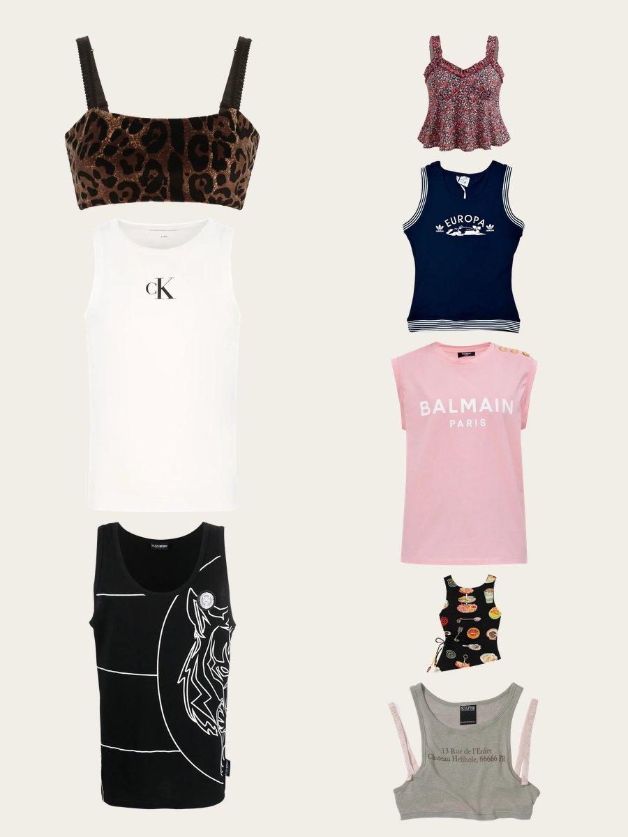 Rock Patterned Tank Tops Like a Vogue Insider