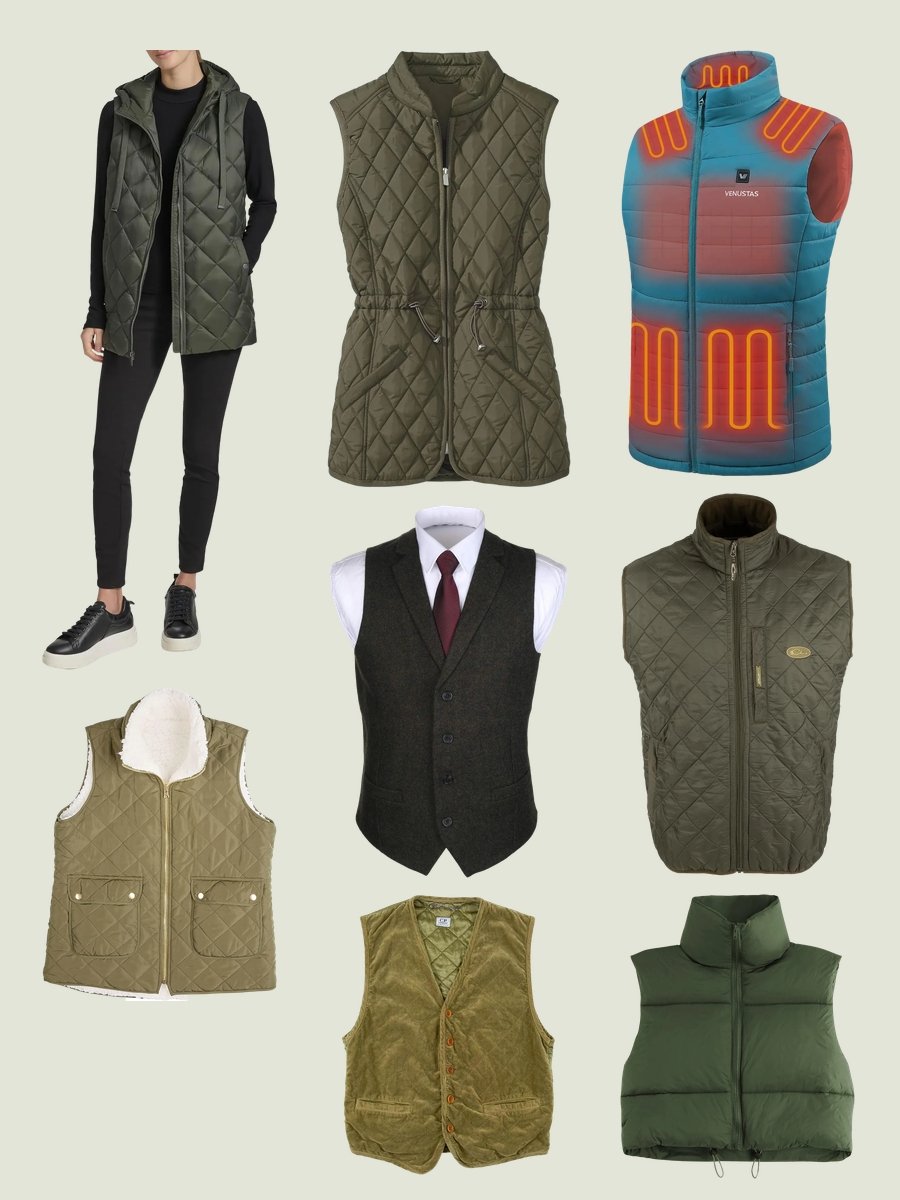 Upland Bird Vest: Quilted Olive Perfection!